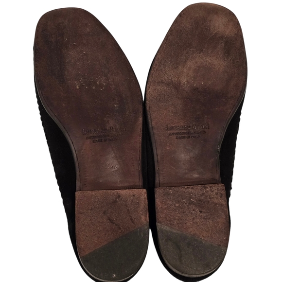 Lorenzo Banfi Milano Black Suede Loafers Men's Size 9.5 - Picture 2 of 11